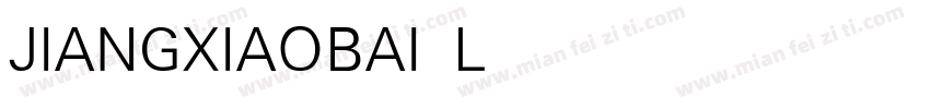JIANGXIAOBAI Light字体转换